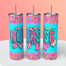 Load image into Gallery viewer, Nurse 20oz Skinny Tumbler/ Drinkware/ Water Bottle