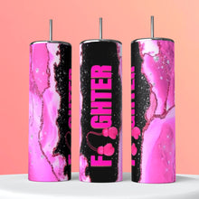 Load image into Gallery viewer, Breast Cancer Awareness Pink Tumbler Wrap 20oz Skinny Tumbler, Breast Cancer Cup, Breast Cancer Awareness Pink Tumbler Print