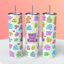 Load image into Gallery viewer, Nurse 20oz Skinny Tumbler/ Drinkware/ Water Bottle