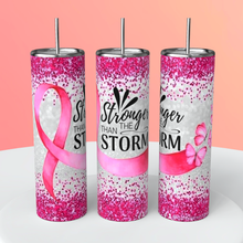 Load image into Gallery viewer, Breast Cancer Awareness/Stronger than the Storm/ Breast Cancer Survivor/ Pink Ribbon