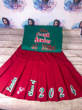 Load image into Gallery viewer, Senior /8th Grade /5th Grade Birthday Outfit Pleated Skirt /Crewneck Sweatshirt