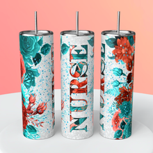 Load image into Gallery viewer, Nurse 20oz Skinny Tumbler/ Drinkware/ Water Bottle