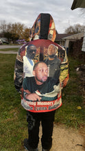 Load image into Gallery viewer, Custom All Over Printed Men Hooded Coat/ Personalized Jacket/ Outerwear