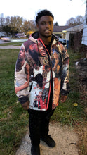 Load image into Gallery viewer, Custom All Over Printed Men Hooded Coat/ Personalized Jacket/ Outerwear