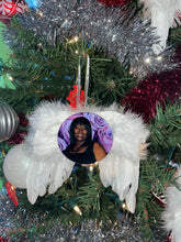 Load image into Gallery viewer, Personalized Angel Wing Christmas Ornament - A Cherished Tribute to Remember Loved Ones and Beloved Pets in