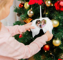 Load image into Gallery viewer, Personalized Angel Wing Christmas Ornament - A Cherished Tribute to Remember Loved Ones and Beloved Pets in