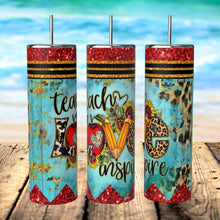 Load image into Gallery viewer, Teacher Tumbler, Custom Teacher Tumbler, Teacher Appreciation Gift, Custom Teacher Cup,