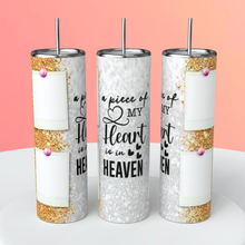 Load image into Gallery viewer, Memorial Tumbler, Memorial Gift, Memorial Tumbler With Picture, Memorial Cup, Memorial Gift Loss of Father, Memorial Gift Loss of Mother