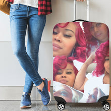 Load image into Gallery viewer, Custom Luggage Cover Personalized Luggage Cover Add Your Own Name Photo Text Double-Sided Different Design Travel Suitcase Case Protector Elastic Washable Baggage Covers
