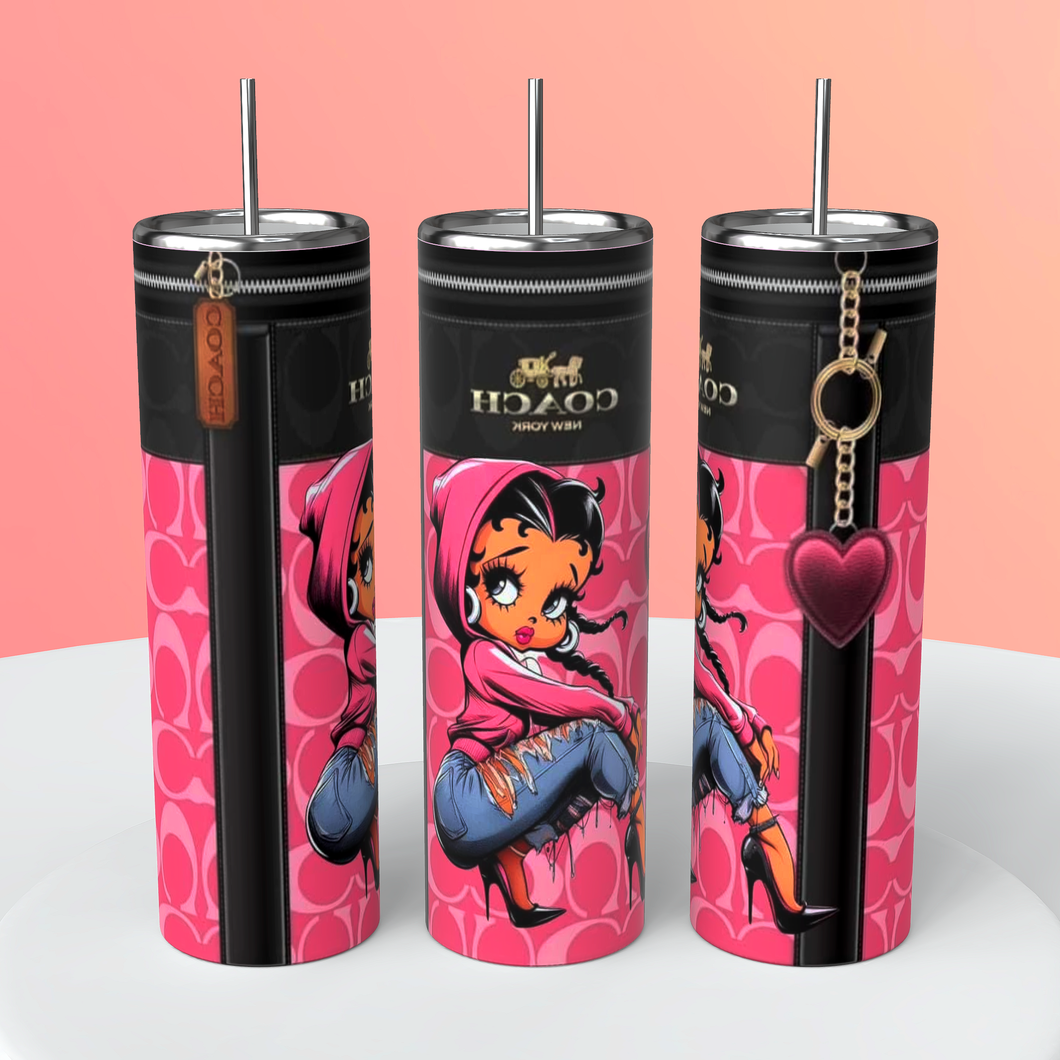 Betty Boop 20oz Skinny Tumbler/Drinkware