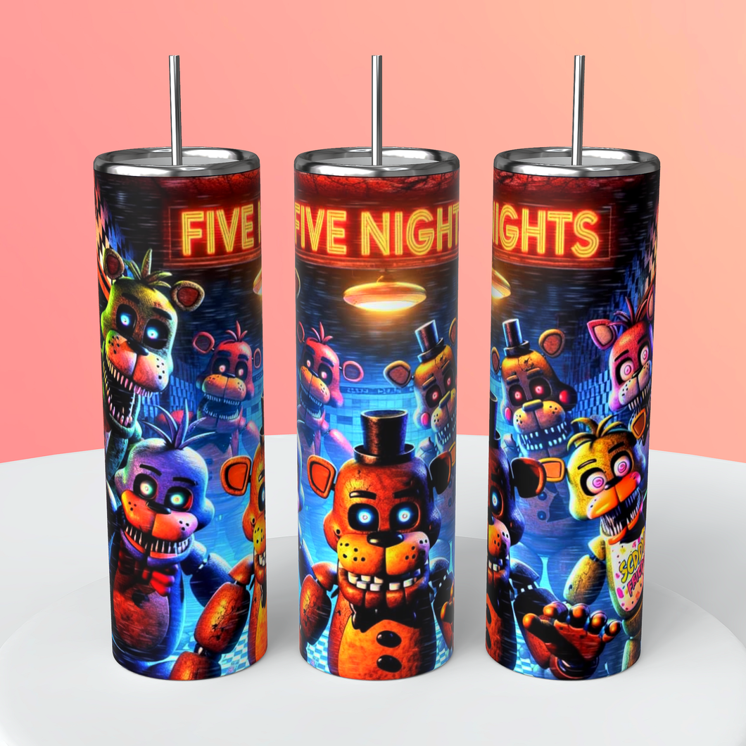 Five Nights At Freddy’s 20 oz Skinny Tumbler