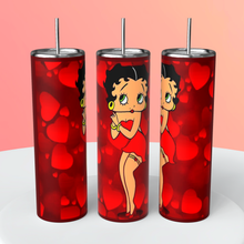 Load image into Gallery viewer, Betty Boop 20oz Skinny Tumbler/Drinkware
