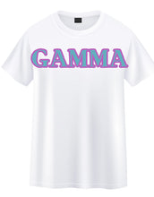 Load image into Gallery viewer, Gamma Delta Gamma Sorority T-Shirt/Basic Sorority Greek Letter T Shirt / Comfort Colors Stitched Crew Neck T-Shirt / Greek Sorority Shirt
