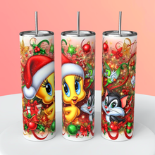 Load image into Gallery viewer, Tweety Bird 20 oz Skinny Tumbler
