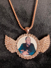 Load image into Gallery viewer, Angel Wing Photo Necklace/Keepsake/ Gift/ Custom Photo Necklace
