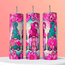 Load image into Gallery viewer, Breast Cancer Awareness Pink Tumbler Wrap 20oz Skinny Tumbler, Breast Cancer Cup, Breast Cancer Awareness Pink Tumbler Print
