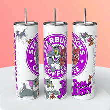 Load image into Gallery viewer, Tom &amp; Jerry 20oz Skinny Tumbler/ Character Tumbler
