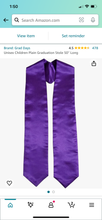 Load image into Gallery viewer, Custom Kiddie Stole /Grad Stole
