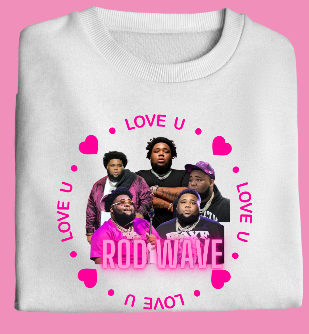 Rod Wave Valentines Sweatshirt/Custom  for Men Women, Unisex Sweatshirt, Music Shirt, Gift for Women and Men, Gift for Fan