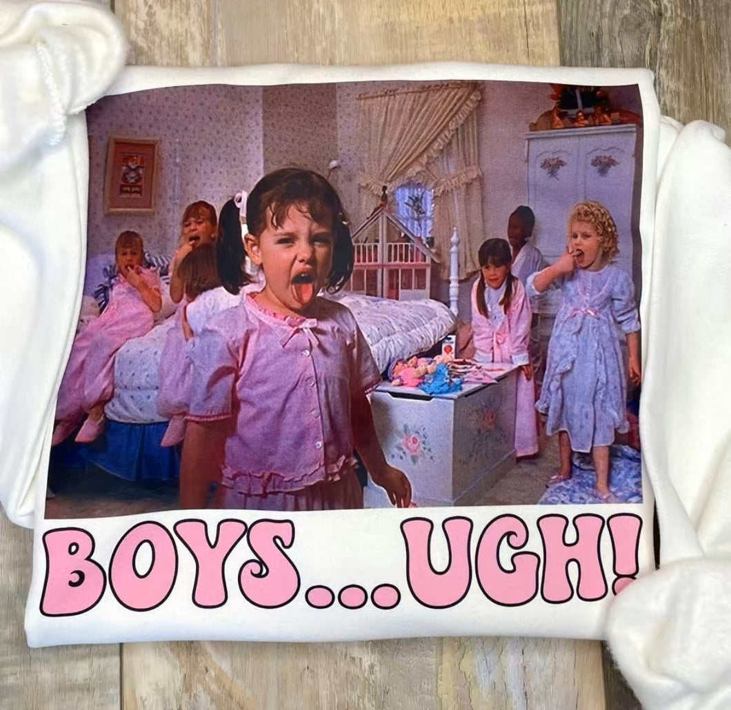 Boys Ugh!!! Valentines Sweatshirt
