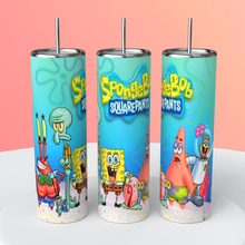 Load image into Gallery viewer, SpongeBob SquarePants 20oz Tumbler, Nickelodeon, Gamer Gift, Travel Mug, Gift For Him, Gift for Her Birthday Gift, Stainless Steel Cup
