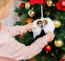 Load image into Gallery viewer, Personalized Angel Wing Christmas Ornament - A Cherished Tribute to Remember Loved Ones and Beloved Pets in
