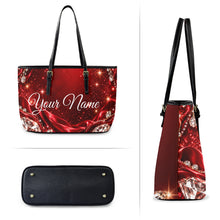 Load image into Gallery viewer, Diamonds Large Leather Tote Bag
