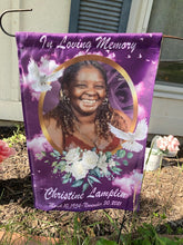 Load image into Gallery viewer, Personalized Garden Flag/ Memorial/ Custom Photos/ Name/ Garden/Funeral Gift
