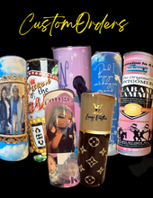 Load image into Gallery viewer, Custom Photo 20oz Tumbler with straw
