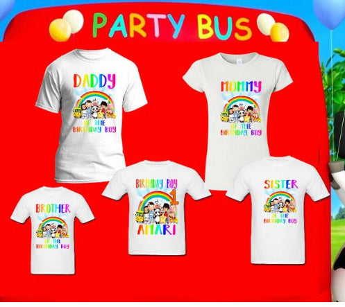 Family Word Party Shirts